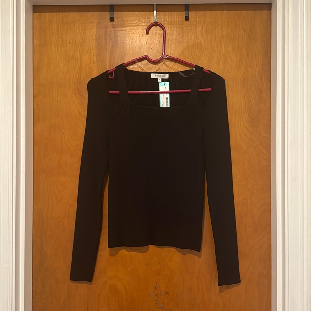 Puno Fitted Cut Out Detail Sweater